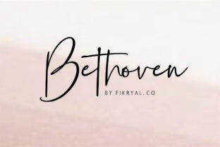 Bethoven: A Light Handwritten Font for Warm, Modern Branding