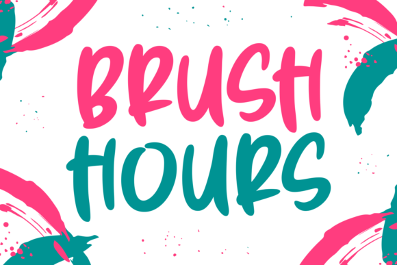 Brush Hours: A Font That Adds Personality to Your Editorial Design