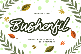 Bushenfil: A Playful Handwritten Font for Editorial Charm