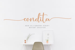 Condita: A Light Handwritten Font for Digital Romance