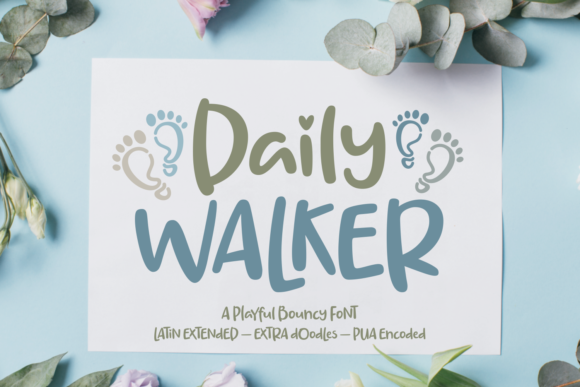 Daily Walker: A Font with a Heartbeat