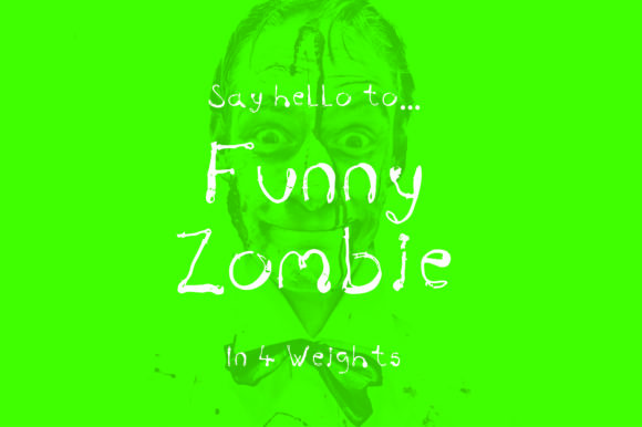 Funny Zombie: A Bold Handwritten Font for Memorable Branding