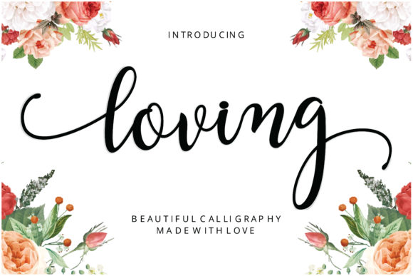 Loving: A Script Font for Editorial Design