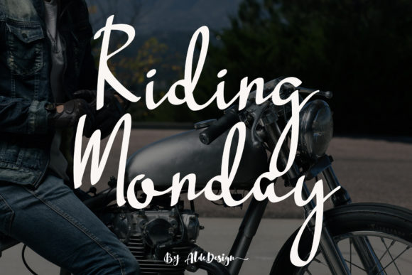 Riding Monday: A Script Font for Impactful Digital Design
