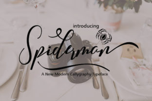 Spiderman: A Script Font with Elegant Flair