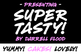 Super Tasty: A Bold Script Font for Editorial Design