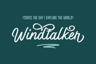 Windtalker: A Script Font That Breathes Life Into Your Creations